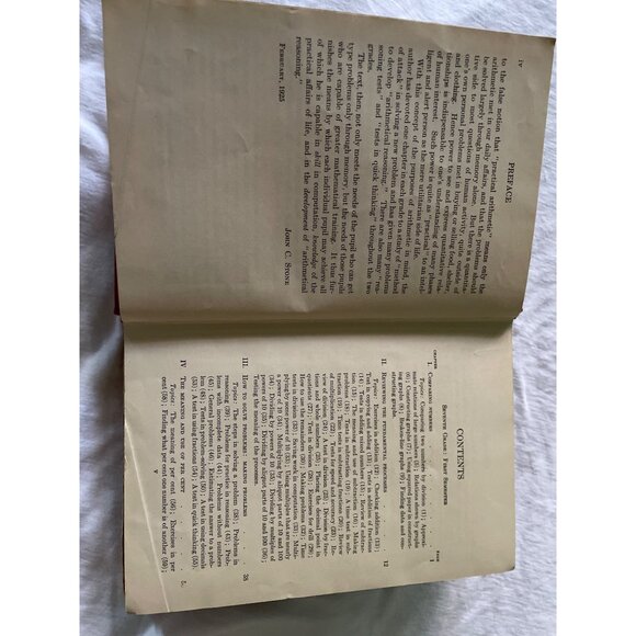 The Stone Arithmetic Advanced State Of Kansas Hardcover 1911 Vintage Book - Picture 10 of 16